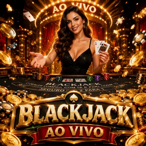 Mesa de blackjack ao vivo com cartas reais sendo distribuídas